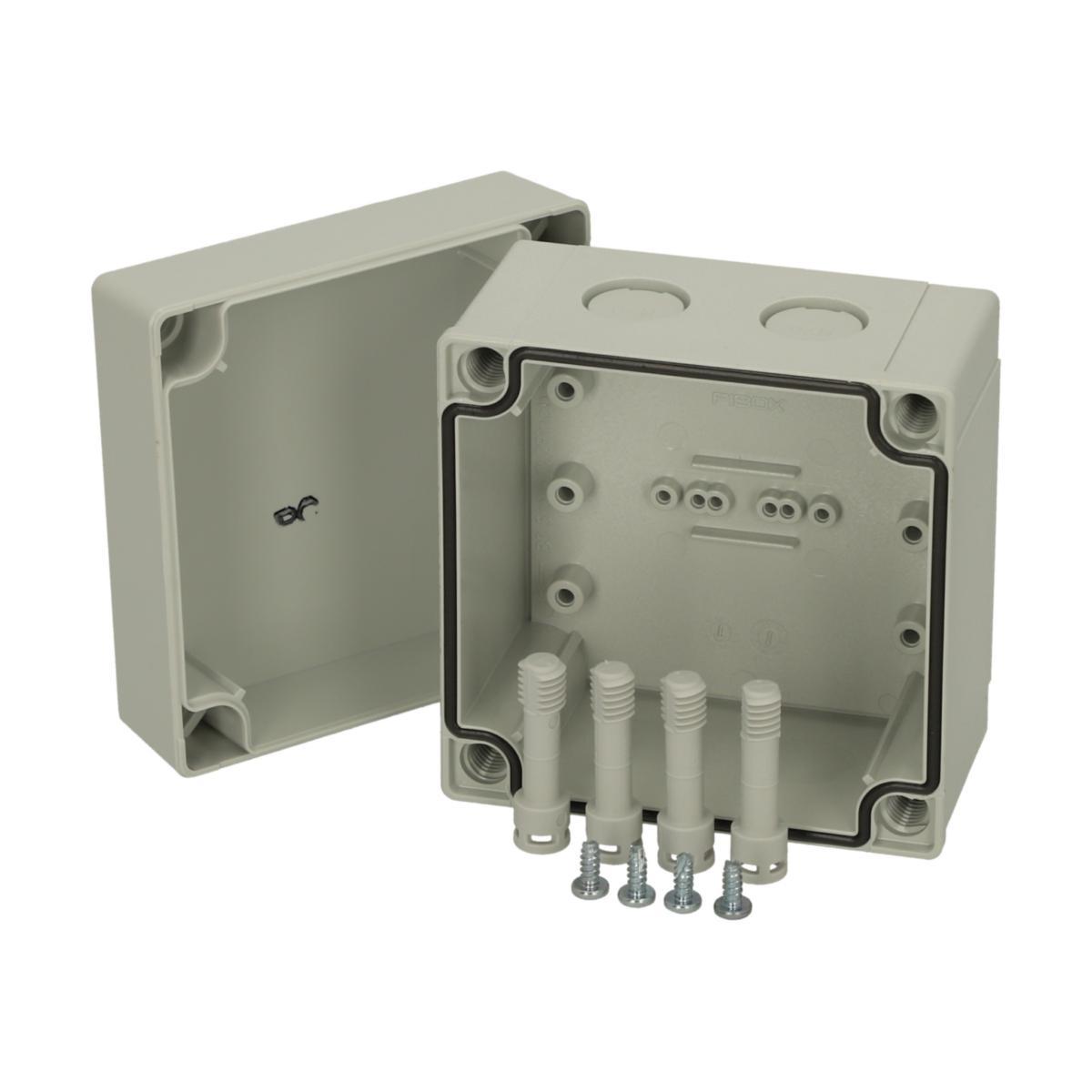 Apparatlådor MNX med grått lock - APP.LÅDA GR.LOCK METRISK PCM 95/75 G
