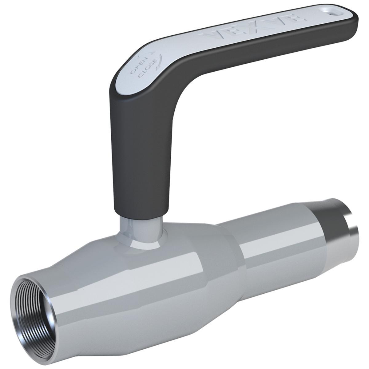 Helsvetsad kulventil fabrikat Vexve Serie 231XMM i rostfritt stål med svetsända/invändig gänga, reducerat flödesutförande - KULVENTIL DN20 SV-MM/INV GG PN40 1.4404 VEXVE-X RED. SPAK