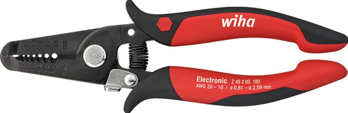 Avisoleringstång Wiha elektronik - SKALTÅNG WIHA 165MM 0,8-2,6MM² ÖPPNINGSFJÄDER