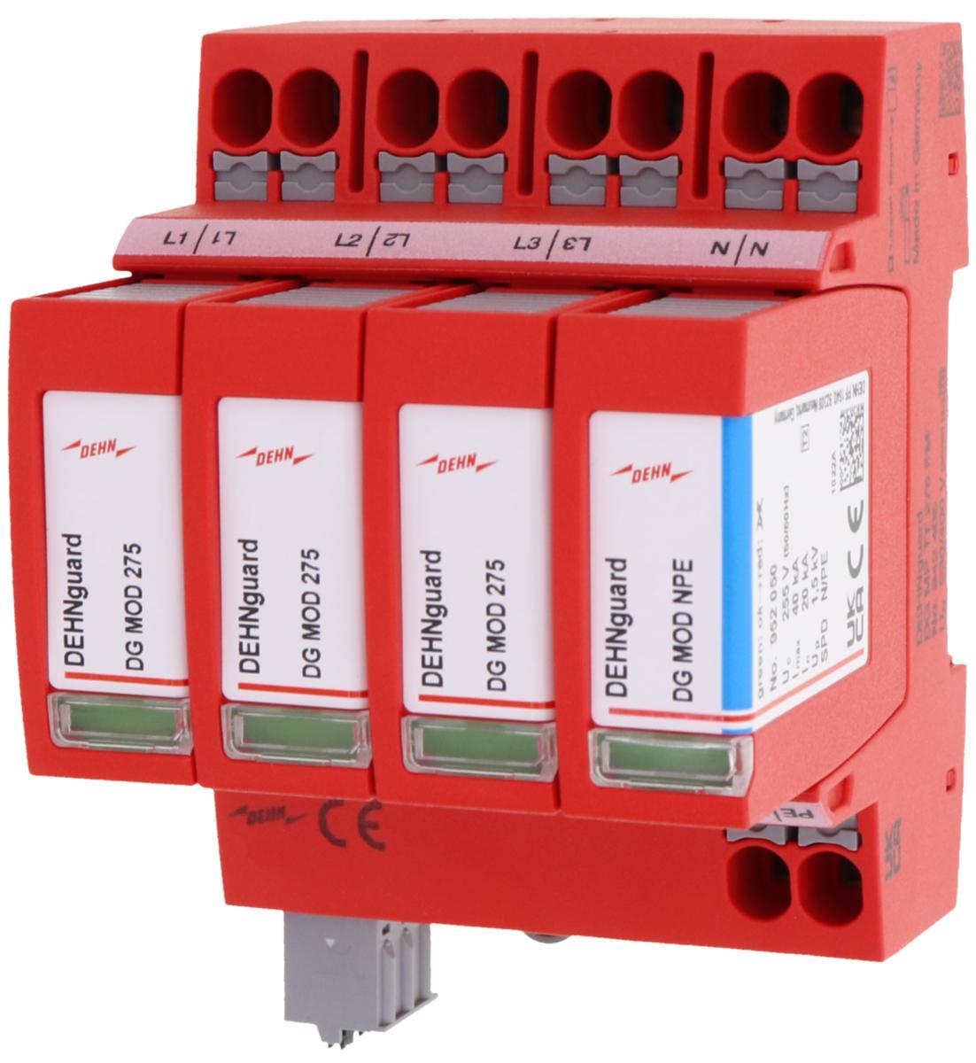 Överspänningsskydd Typ 2, TN-S, push-in - ÖVERSPKYDD TYP2 TNS FM PUSH-IN DG MP TT 275 FM