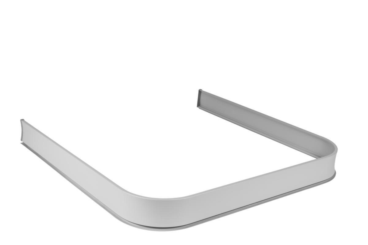 Duschsarg, U-form - DUSCHSARG U-FORM 92X92X92 SILV