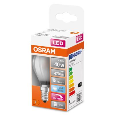 LED-LAMPA KLOT (40) E14 DIM MATT 840 CL P OSRAM
