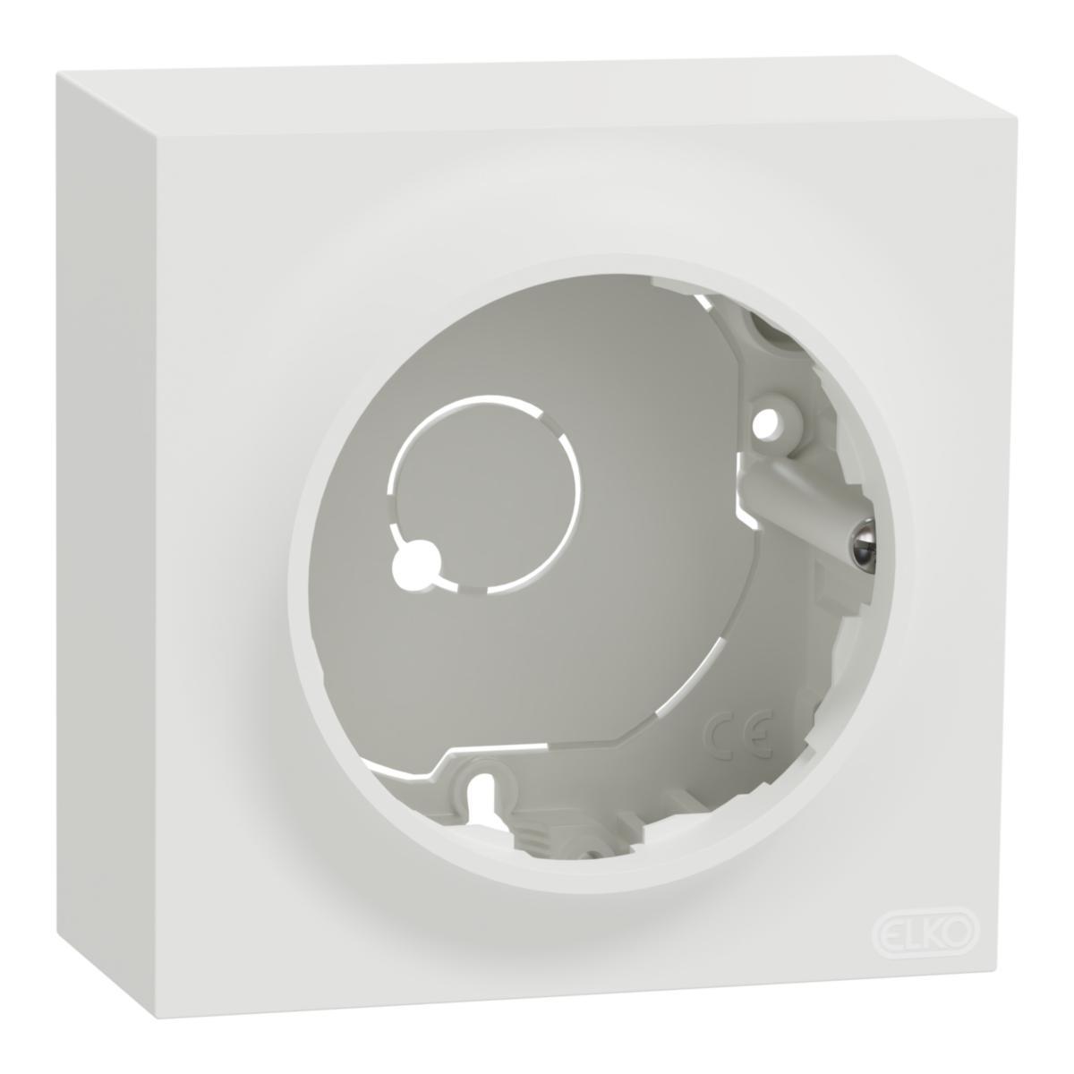 Förhöjningsram, One - FÖRHÖJNINGSRAM ELKO ONE 1-FACK HÖG PLAST RENVIT