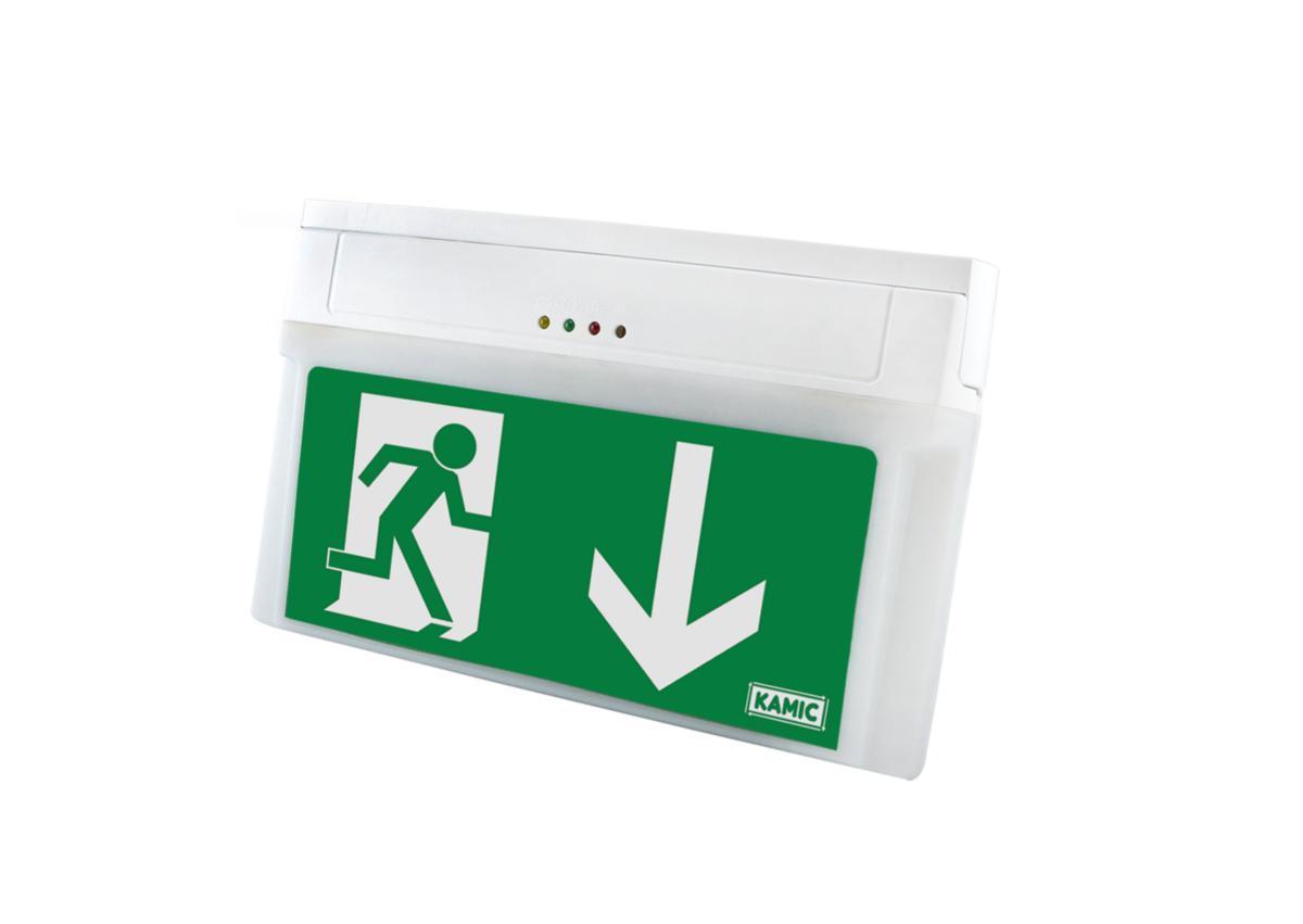Nödbelysningsarmatur Easy LED med lysdioder, inbyggt aggregat och självtestfunktion - NÖDB. LED PIL V/H/N EASY LED