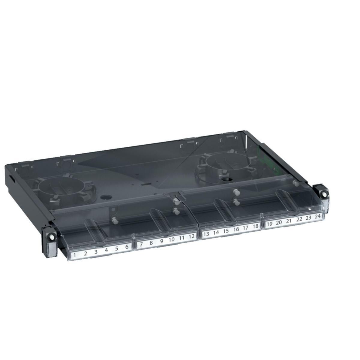 Fiberpatchpanel 19 tum utdragbar 1HE - ACTASSI FIBERPATCHPAN 4ADAPT VDIG150991V2