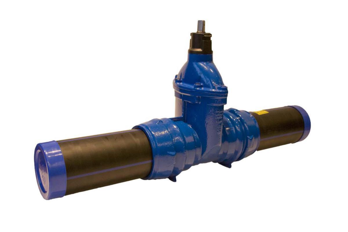 Slussventil Esco S-2844-4 - 110 SLUSSVENTIL PE-ÄNDAR ESCO S-2844-4 PE100 PN10 SDR17