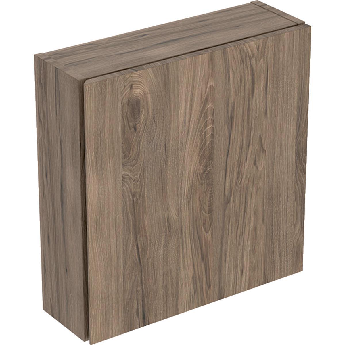 Överskåp iCon kvadratiskt med en dörr, Geberit - GEBERIT ICON ÖS KVAD. 1 D B45 WALNUT / TRÄSTRUKTUR MELAMIN