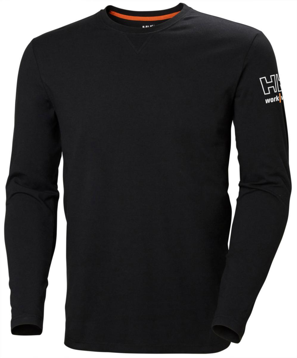 T-shirt Helly Hansen Kensington 79242 - T-SHIRT HH 79242 SVART LÅNGÄRM KENSINGTON STL L