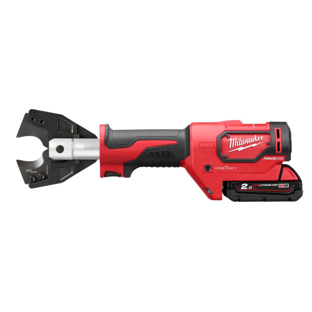 Kabelsax Milwaukee M18 ONEHCC-201C CU/AL-SET - KABELSAX MILWAUKEE M18 ONEHCC 201CCU/ALSET 1X2AH.LADD.VÄSKA