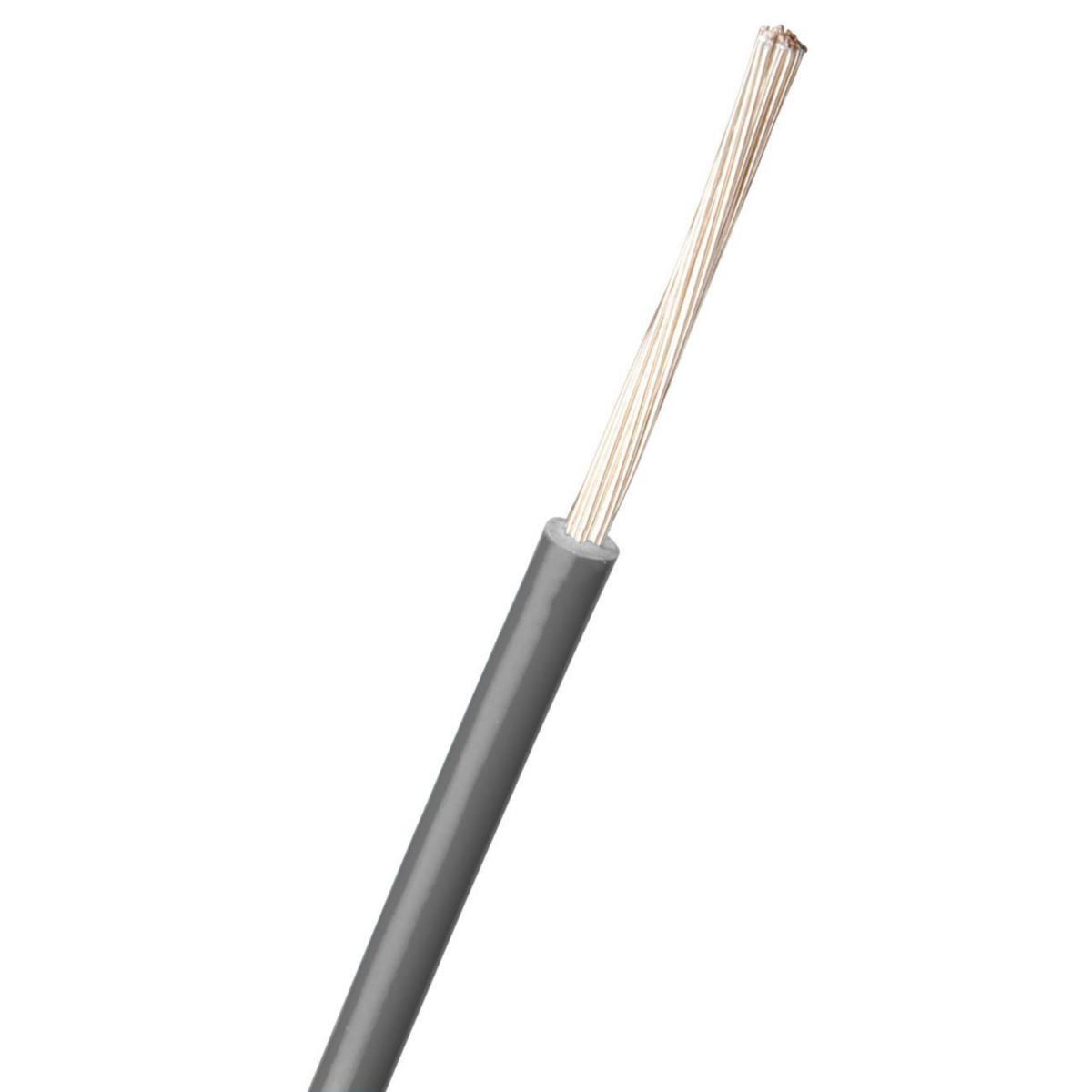 Kopplingskabel RQ FT (H05Z1-K FT) 300/500V 0,75-1,0mm²  Dca - RQ FT 0.75 300/500V GRÅ R100 (*2)