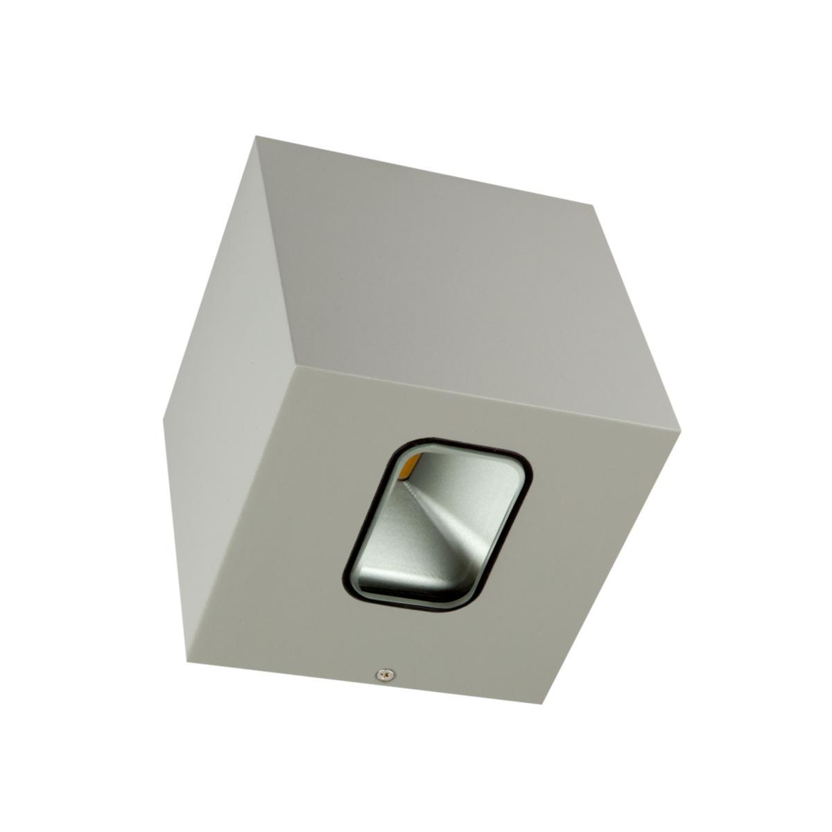 Väggarmatur CUBE - VÄGGARM 7.2W 310LM 3K GRÅ DIM CUBE II