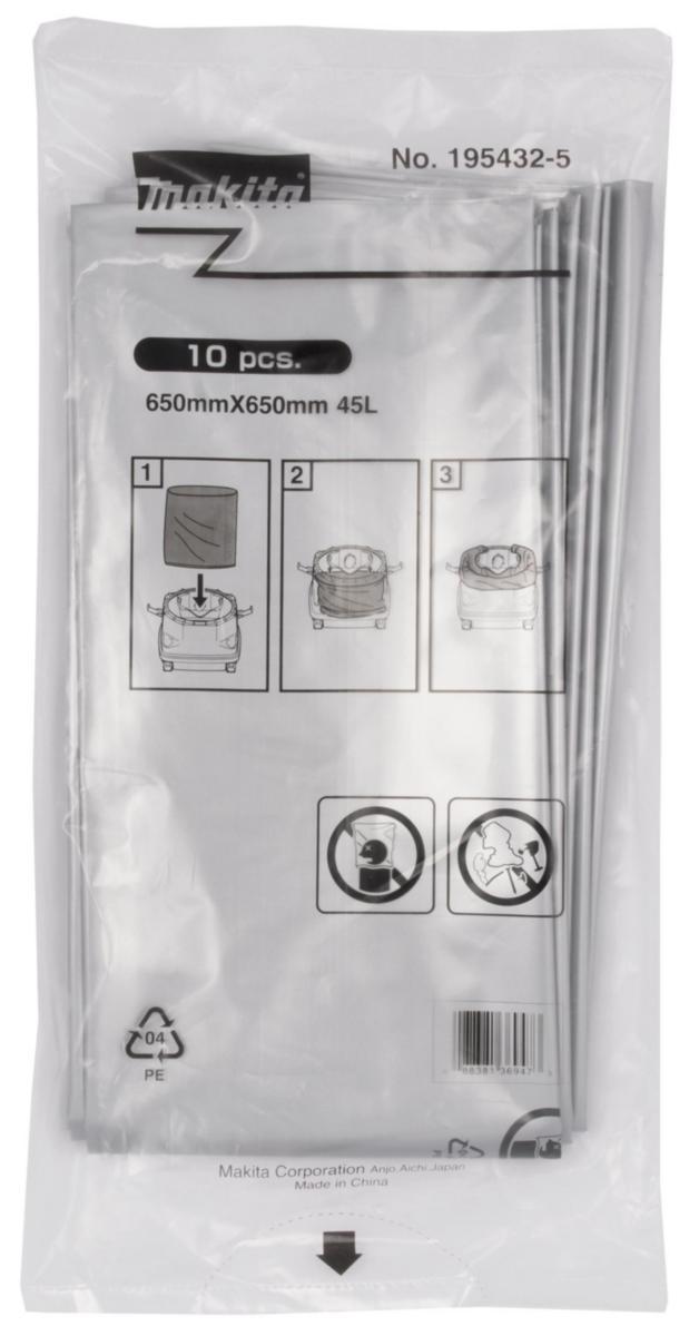 Dammsugarpåse Makita 195432-5 - DAMMSUGAREPÅSE MAKITA 195432-5 PLAST 10-PACK FÖR DVC861