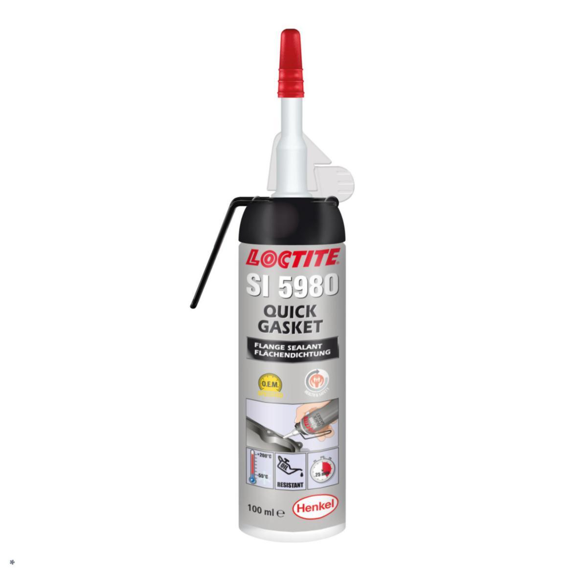 Flänstätning Loctite SI 5980 - FLÄNSTÄTNING LOCTITE SI 5980 QUICK GASKET SVART 100ML