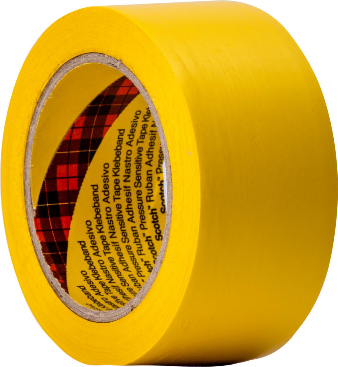 Bygg- och skyddstejp, 4010 vinyl, Scotch, 3M - BYGG O SKYDDSTEJP 50MM 33M GUL UV-BESTÄNDIG SCOTCH 3M