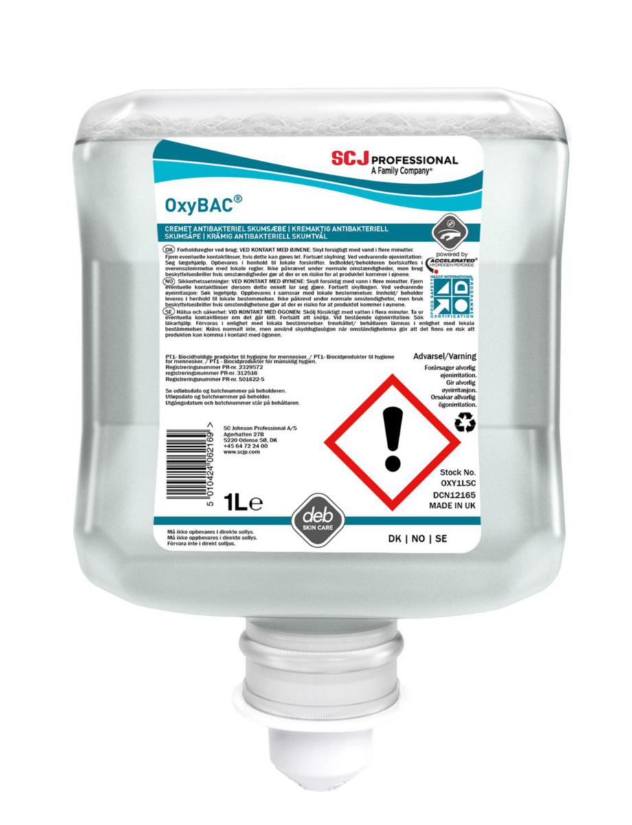 Skumtvål OxyBAC - SKUMTVÅLL OXYBAC® FOAM 1 LITER PATRON
