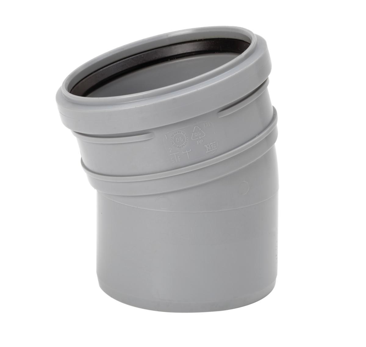 Böj 30° med 1 muff PP, Uponor - BÖJ 50X30GR PP INOMHUS 1 MUFF UPONOR