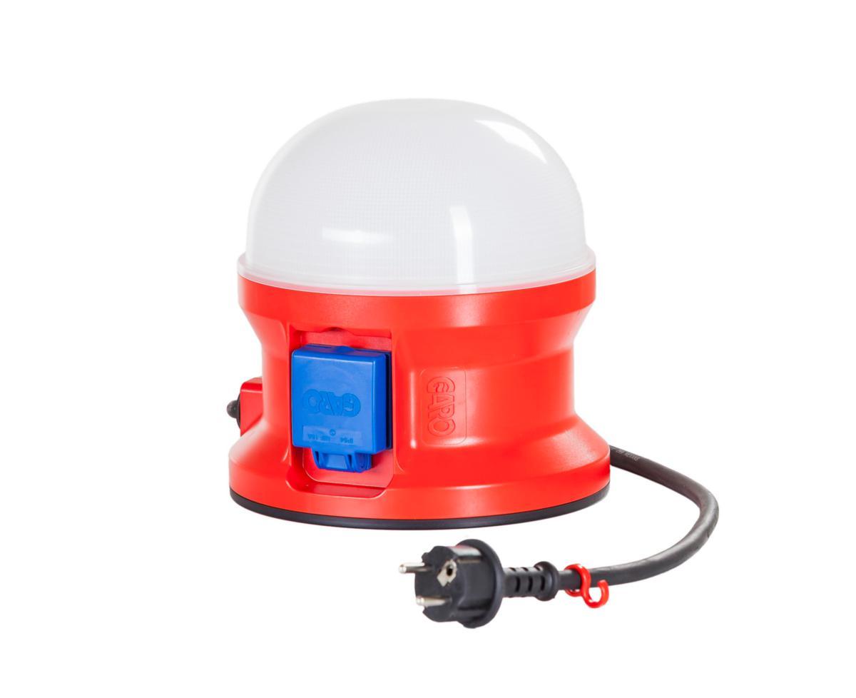 Rundstrålande BALL LED - BYGGLAMPA BALL 230V V2 LM 2850. 5000K. IP54. 2 UTTAG