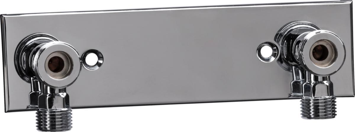 Blandarfäste 150 c/c ¾", för utanpåliggande rördragning, Atia - BLANDARFÄSTE ATIA R15 150C/C KROM UTANPÅLIGGANDE RÖR