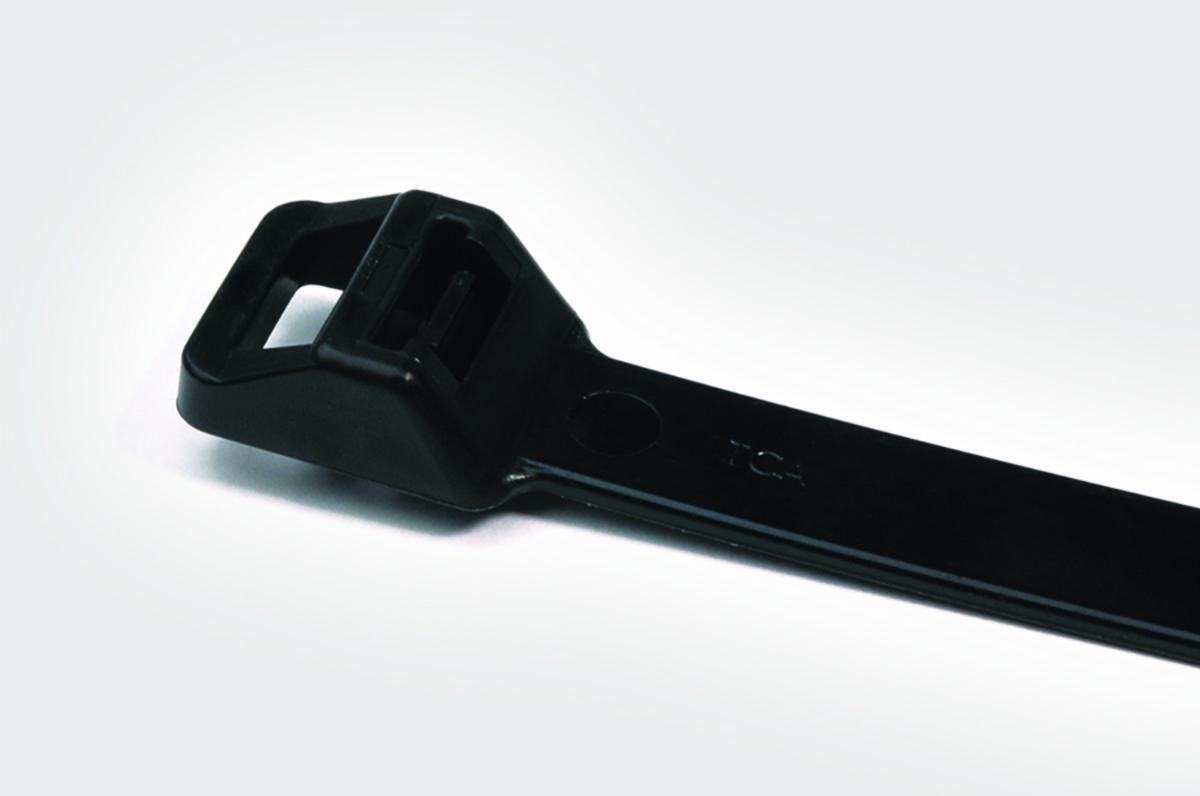 Buntband av svart nylon 6/6 UV-beständig, extra kraftiga - BUNTB RT250M 565X12,5 SV (25) 