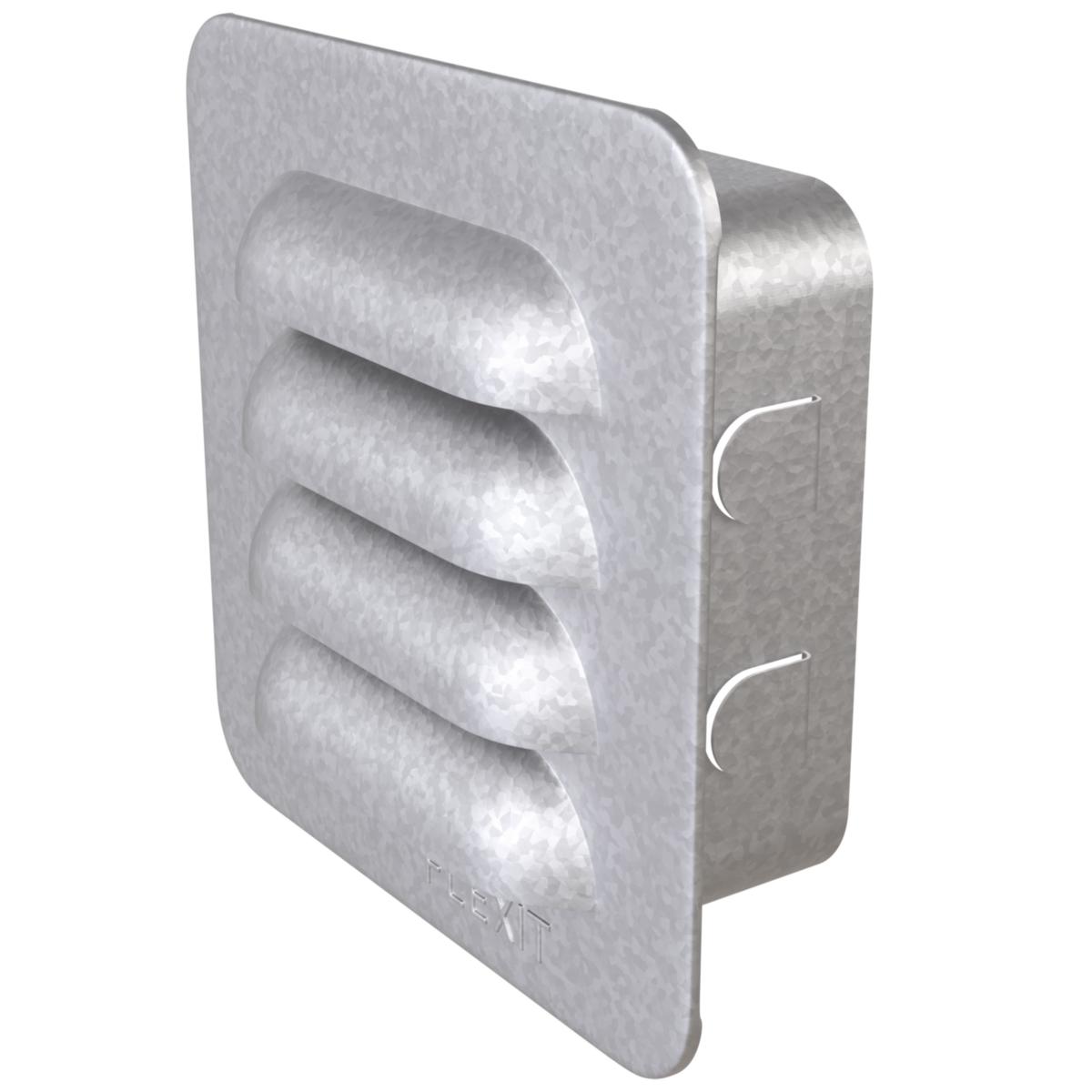 Ventilgaller, stål, kvadratisk, Flexit - VENTILGALLER M STOS 100X100 STÅL 113537 FLEXIT
