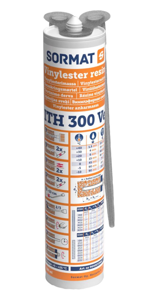Ankarmassa Vinylester Sormat ITH-VE - ANKARMASSA SORMAT ITH 300VE 300 ML 12/FP ETA-13/0774/0775