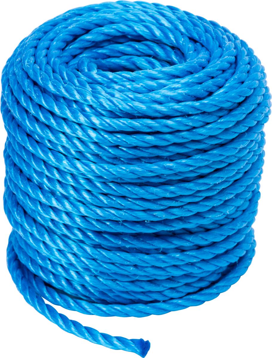 Tågvirke/allroundrep polypropylen slagen - TÅGVIRKE POLYPROPYLEN BLÅ 3-SLAGET 6MM 30M/RLE