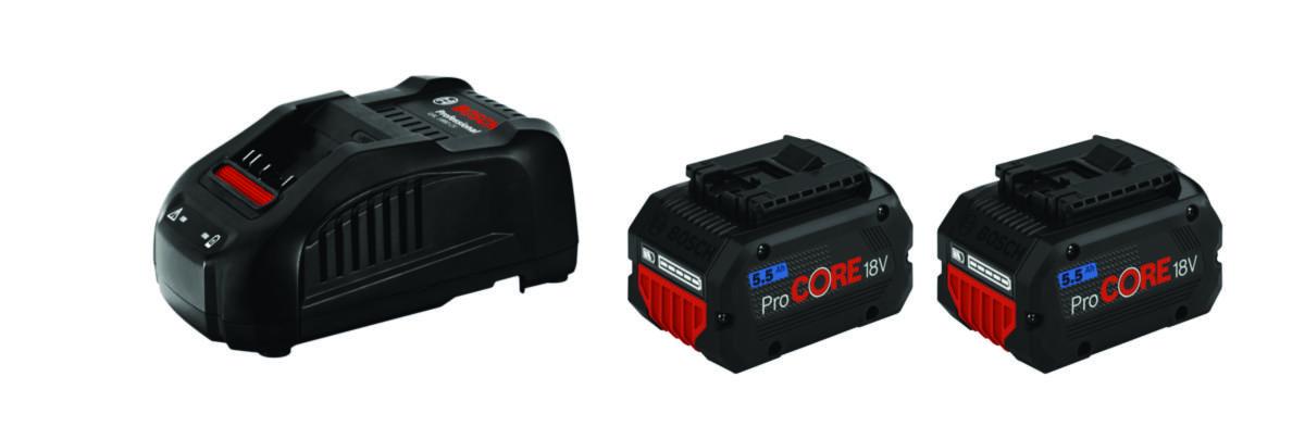 Batteriset Bosch ProCORE 18 V 5.5 Ah - BATTERISET BOSCH PROCORE 18V 2X5,5AH GAL 1880 CV