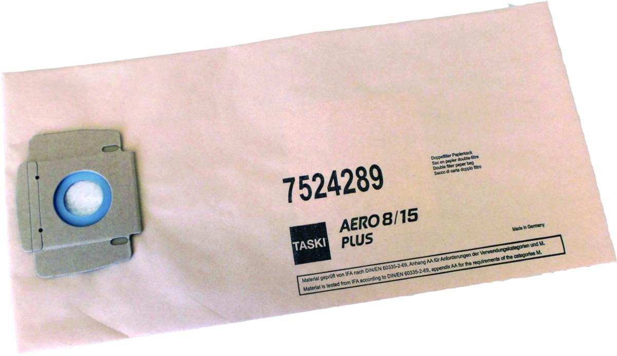 Dammsugarpåse Taski Aero 8/15 Papper - DAMMSUGARPÅSE TASKI AERO 8/15 PAPPER 10 ST/FRP