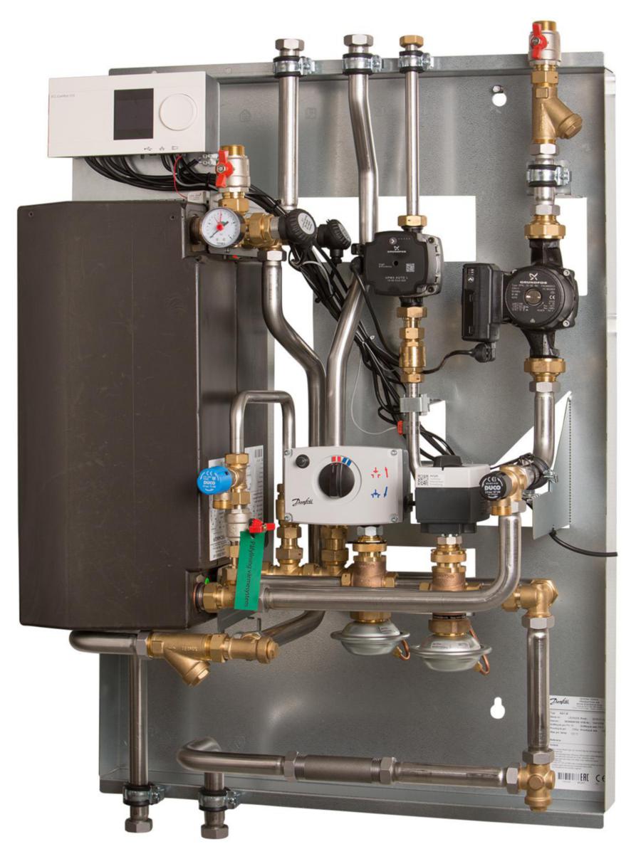 Fjärrvärmecentral, Termix KST-M, Danfoss - 60KW TERMIX KST-M FJVCENTRAL CA 15 LGH 730X460X1130MM