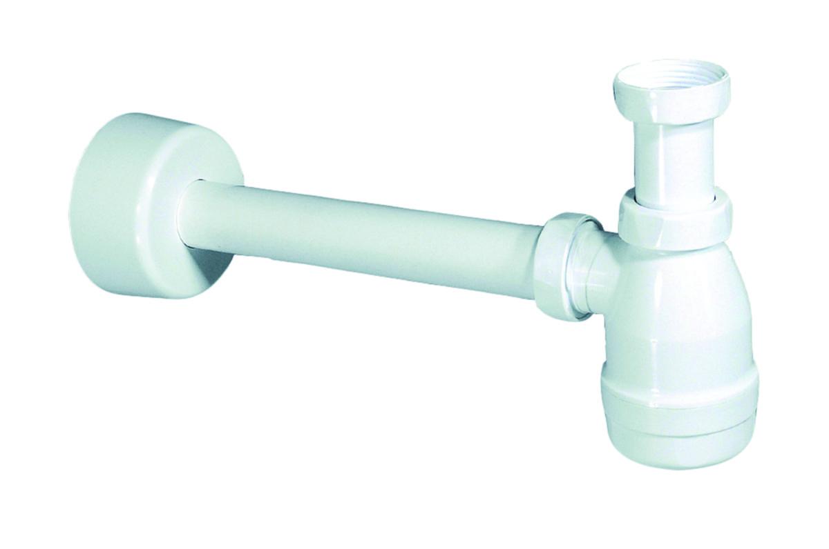 Vattenlåssats för tvättställ, Purus - VATTENLÅSSATS FÖR VÄGG 265 MM VITT