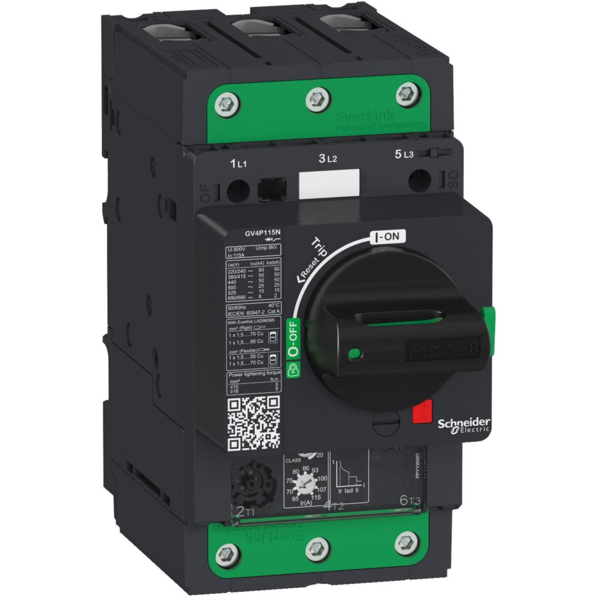 Motorskyddsbrytare GV4P - MOTORSKYDDSBRYT 20-50A 50KA GV4P50N