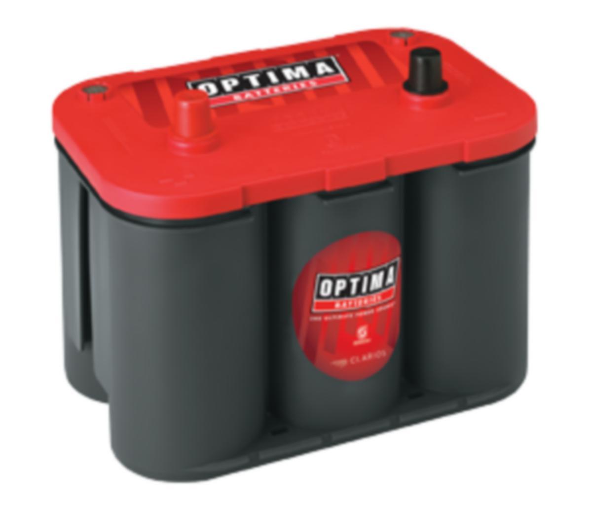 Startbatteri Optima AGM röd - STARTBATTERI 12V 50AH OPTIMA AGM RÖD S 4,2 802-250