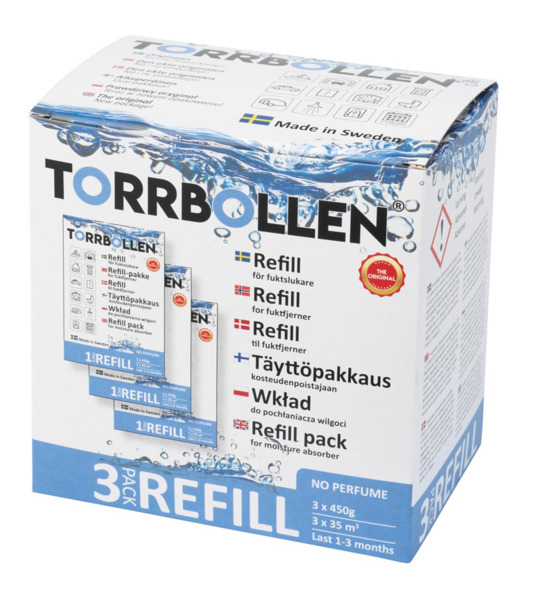 Torrbollen Fuktslukaren - AVFUKTARE REFILL "TORRBOLLEN" TILL 258727. 3 ST