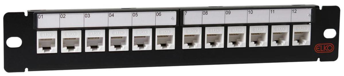 Panel 10" 12 portar UTP C6 TL, Elko - PANEL 10" 12 PORTAR UTP C6 TL 5579