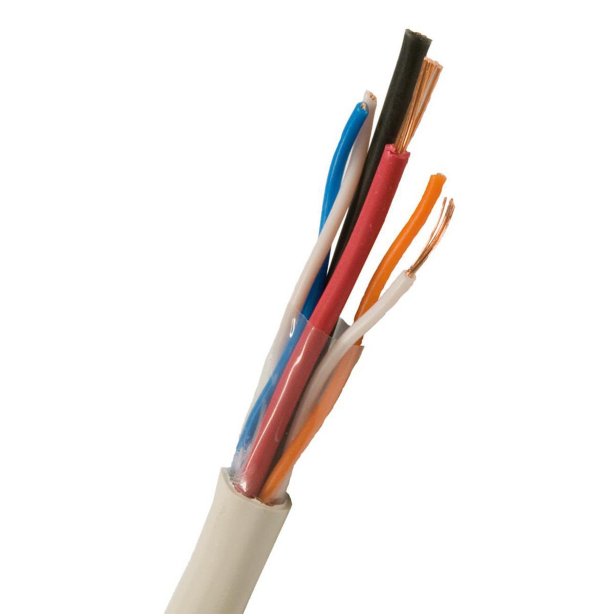Larm/signalkabel halogenfri FLQQBR vit Dcas2d2a2, Nexans - FLQQBR 2X1.5+2X2X0.5 VIT B100 (*2)           17030641-802-02