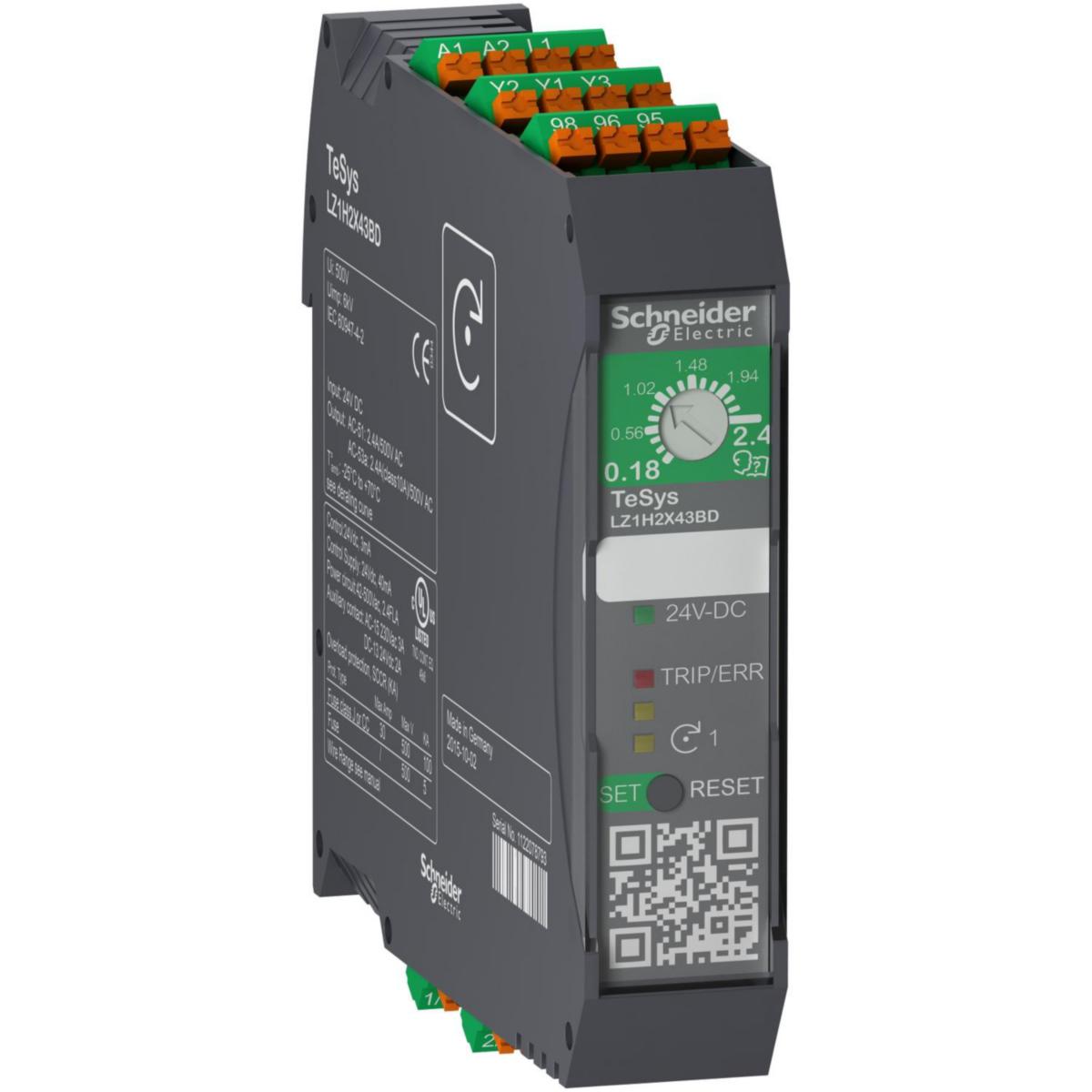 Hybridstart TeSys H - HYBRIDSTART 0.18-2.4A 24DC BF LZ1H2X43BD