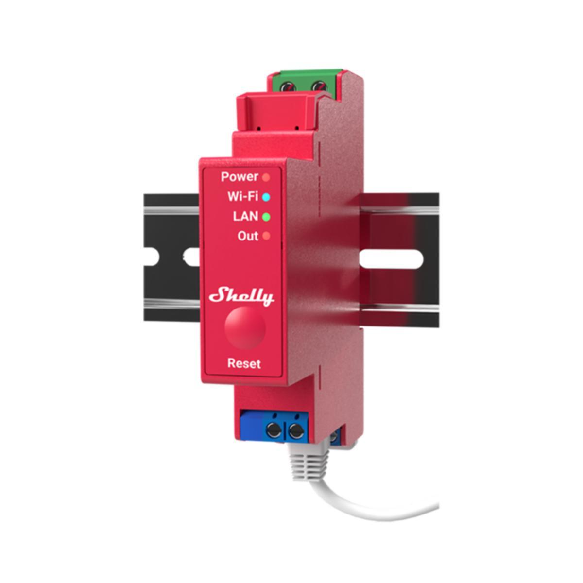 Relä Wifi Pro 1PM Shelly med effektmätning - RELÄ DIN WIFI PRO 1PM