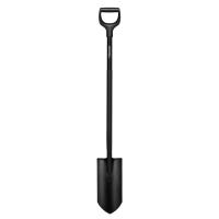 Spade Fiskars Ergonomic™ Pro drän. spetsig svart