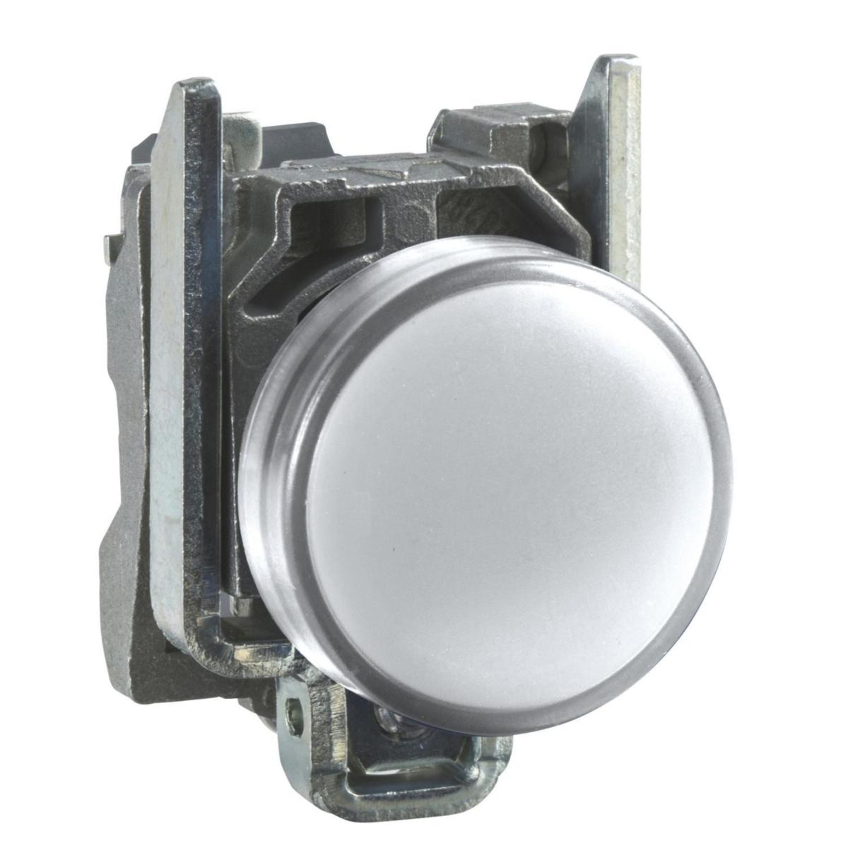 Signallampa XB4BV med inbyggd LED - SIGNALLAMPA XB4BVM1 VIT LED 230/240V AC VIT