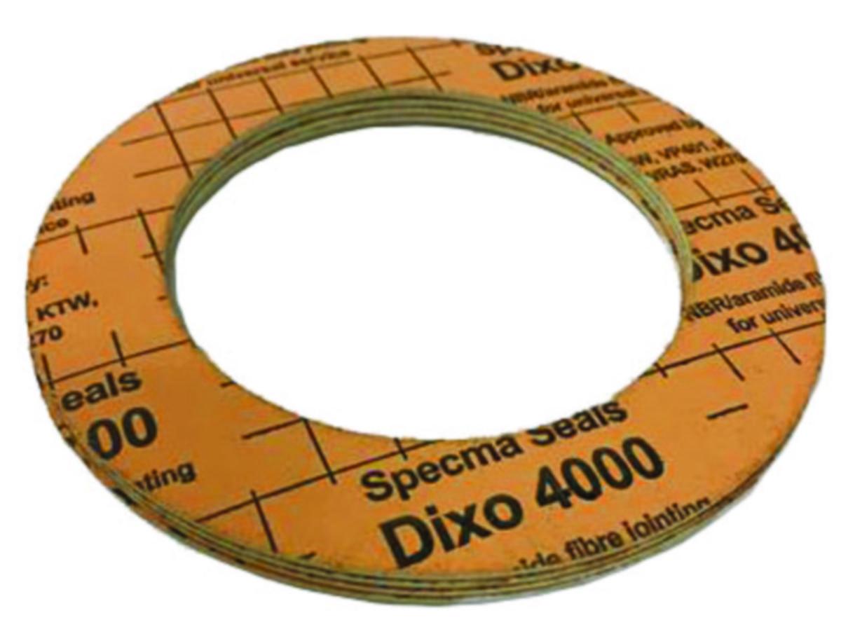 Flänspackning, DIXO 4000, 1,5 mm tjock, Densiq - 150 FLÄNSP DIXO4000 PN6 1.5MM TJOCK