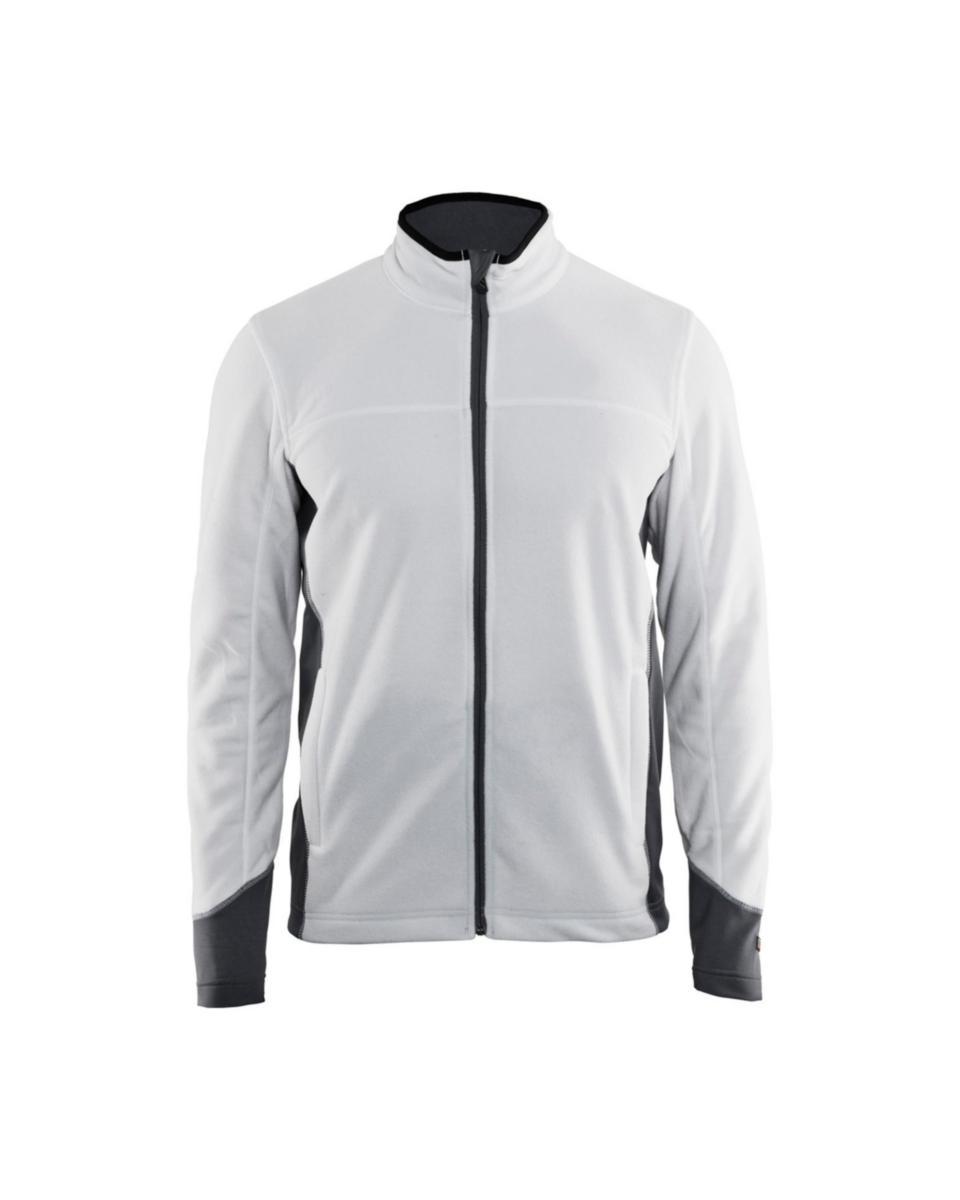 Fleecejacka Blåkläder 4895-1010 - FLEECEJACKA BLK 4895-1010 VIT/ GRÅ STL XXL