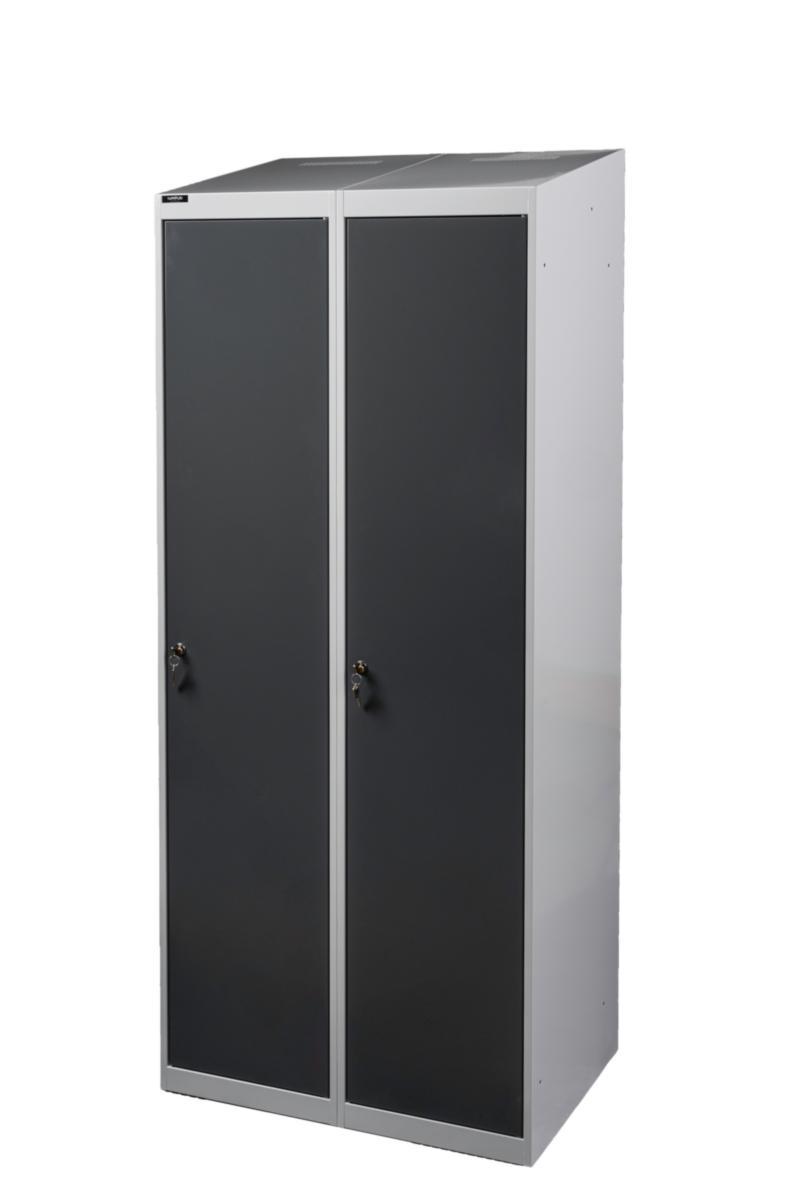 Klädskåp Standard 400S - KLÄDSKÅP STRD 400S 2:A KLINKA STOMME RAL7035/DÖRR RAL7012