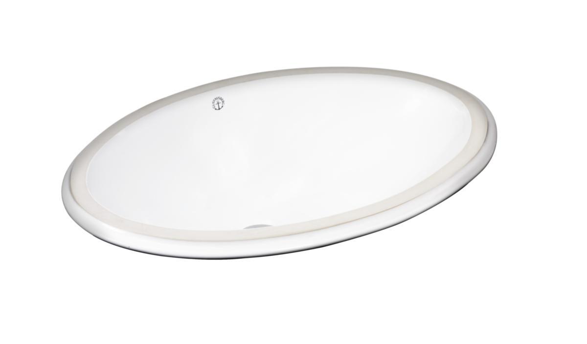 Tvättställ 6147-98, Gustavsberg - GBG TVÄTTST. 6147-98 VIT FÖR UNDERM. 500X350MM.