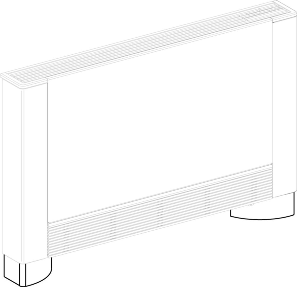 Fotsats SL/SLS, Frico - FOTSATS FÖR SL/SLS. FRICO DÖLJA RÖR FRÅN GOLV
