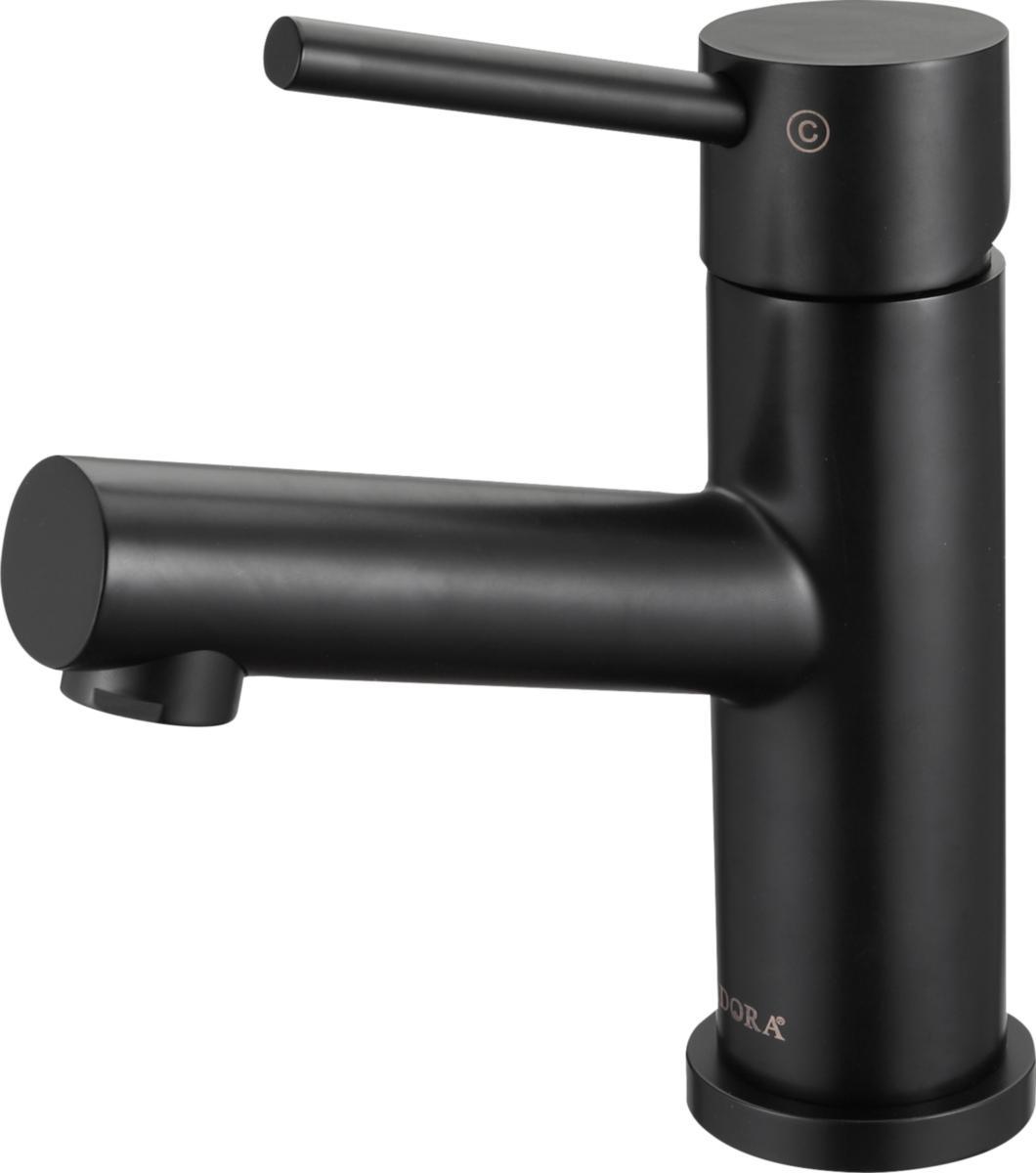 1-greppsblandare för tvättställ, Imperia, ADORA® - TVÄTTSTÄLLSBL ADORA BLACK M POPUP VENT 12807.26 IMPERIA