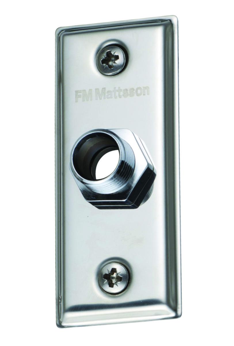 Väggbricka Enkel Pex, FMM - FMM 1405-1550 ENKELVÄGGBRICKA G1/2X15 PEXRÖR ROSTFRI