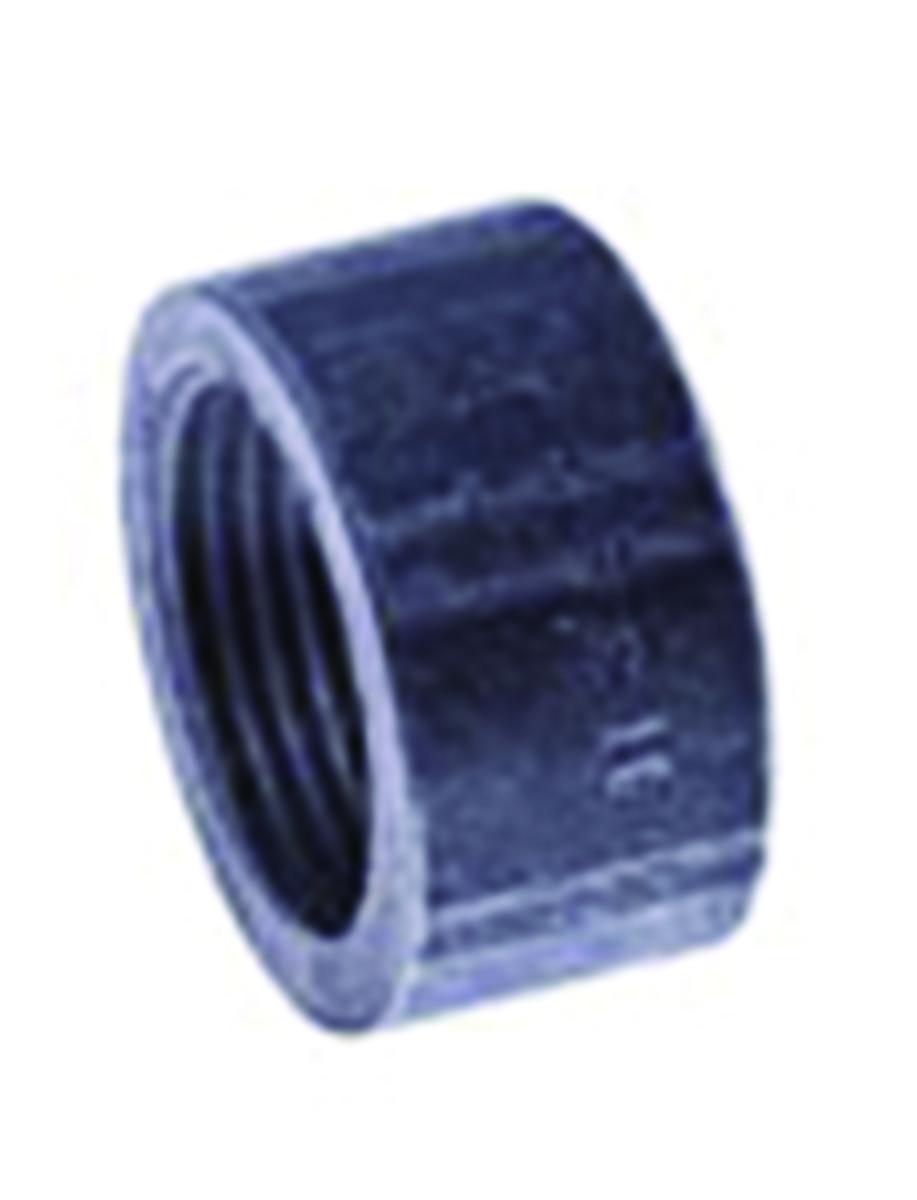 Halvmuff planad, smidda, svarta, inv gg. SS-EN 10241 - 20 SV SM HALVMUFF EN10241