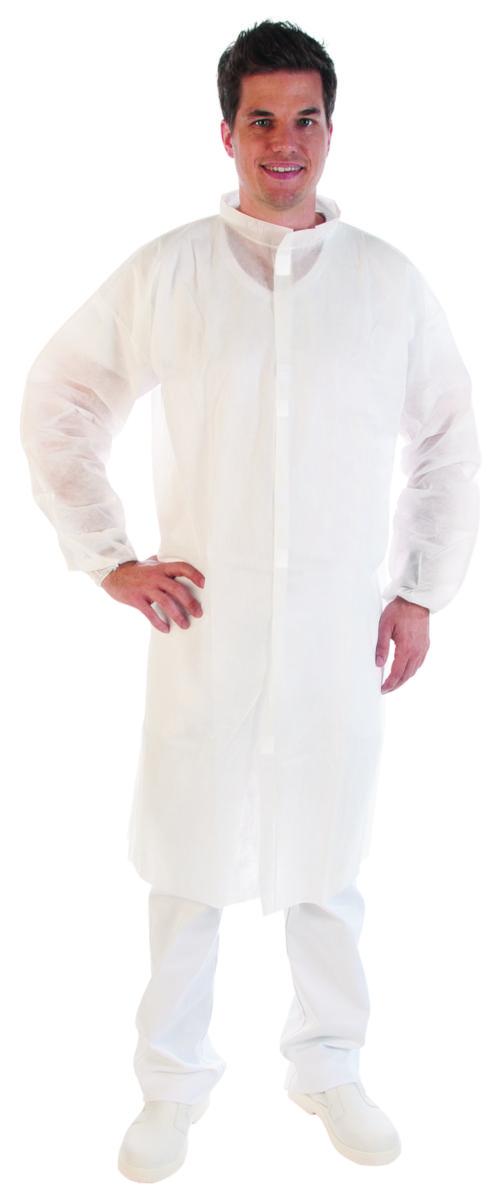 Besöksrock - BESÖKSROCK VIT NONWOVEN INGA FICKOR KARDBORR XL 50/FRP