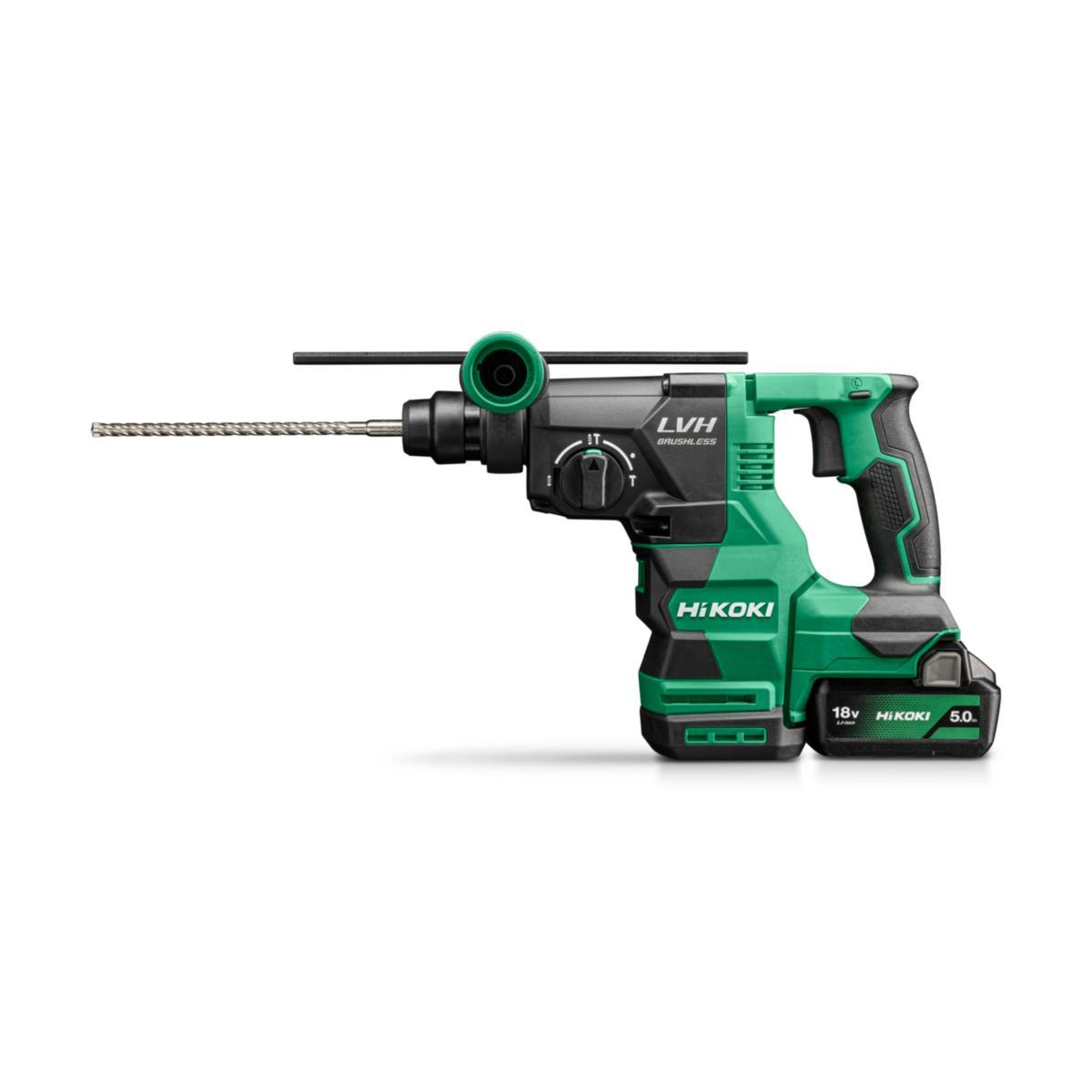 Kombihammare HiKOKI DH1826DA - KOMBIHAMMARE HIKOKI DH1826DA 18V 2X5,0AH/LADDARE