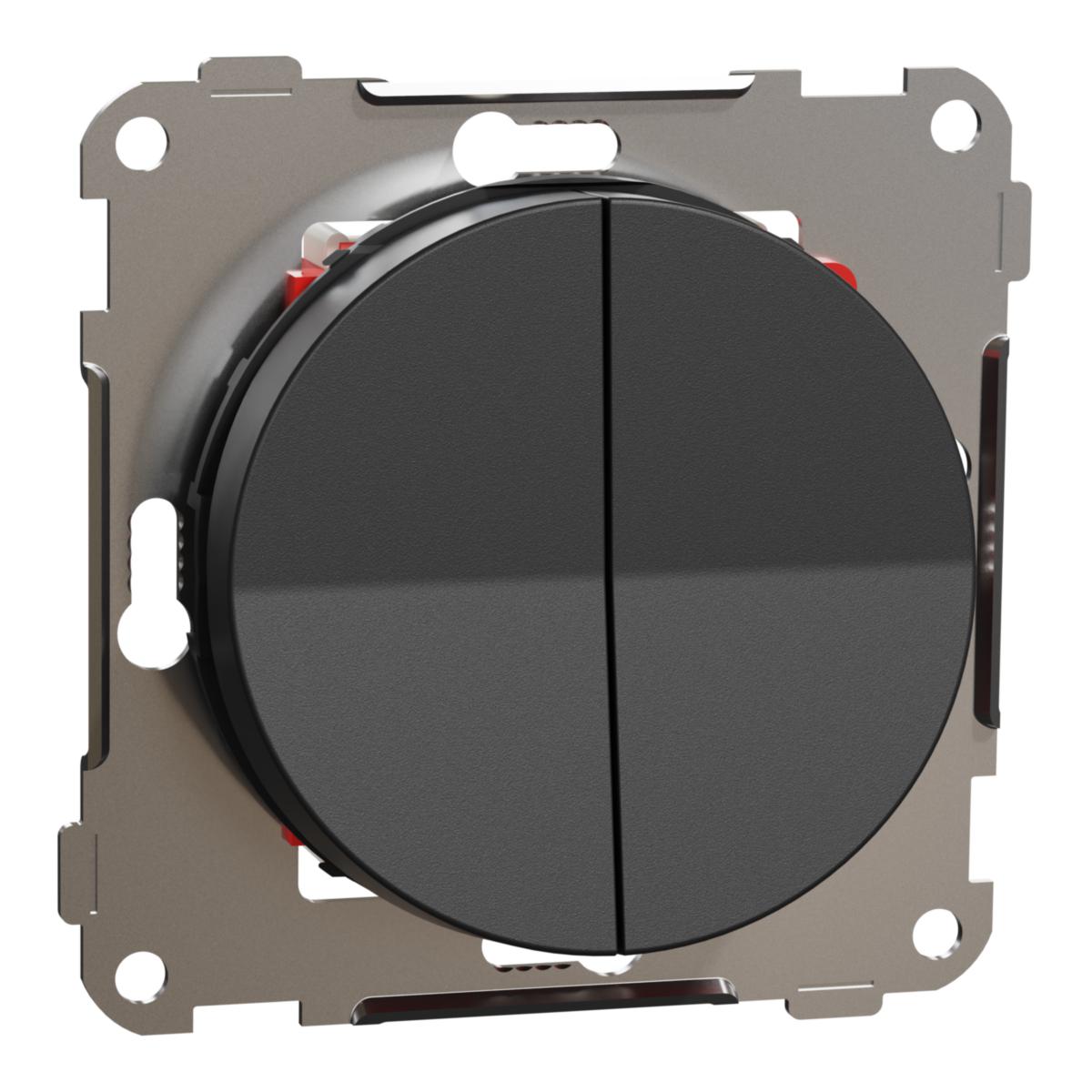 Strömställare, Elko One, skruvanslutning - STRÖMSTÄLLARE ELKO ONE KRON SKRUV INFÄLLD IP21 SVART